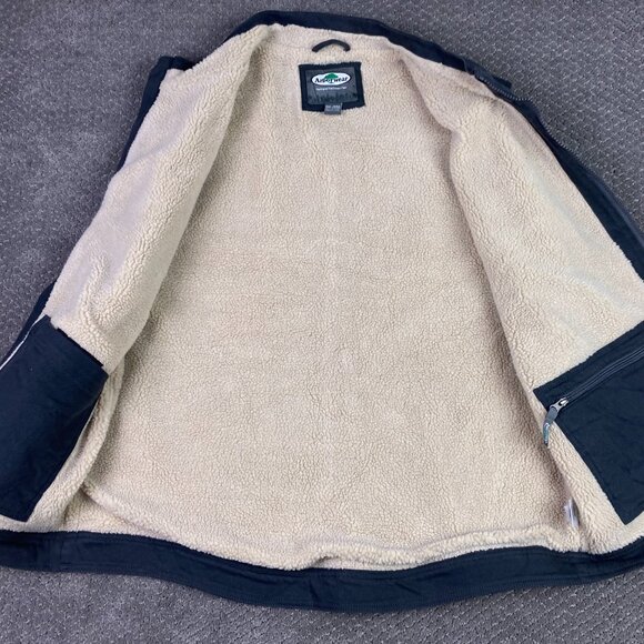 Arborwear Vest Men's 2XL Canvas Cotton Work Gray Sherpa Fleece Lined XXL - Picture 7 of 14